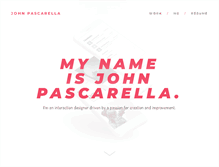 Tablet Screenshot of johnpascarella.com